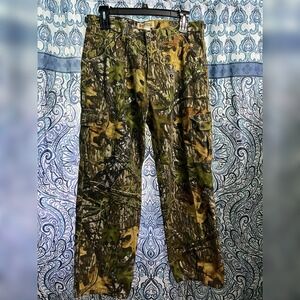 VTG Russel Outdoors Cargo Pants Men's SZ L Mossy Oak Camo Baggy Y2K Pockets